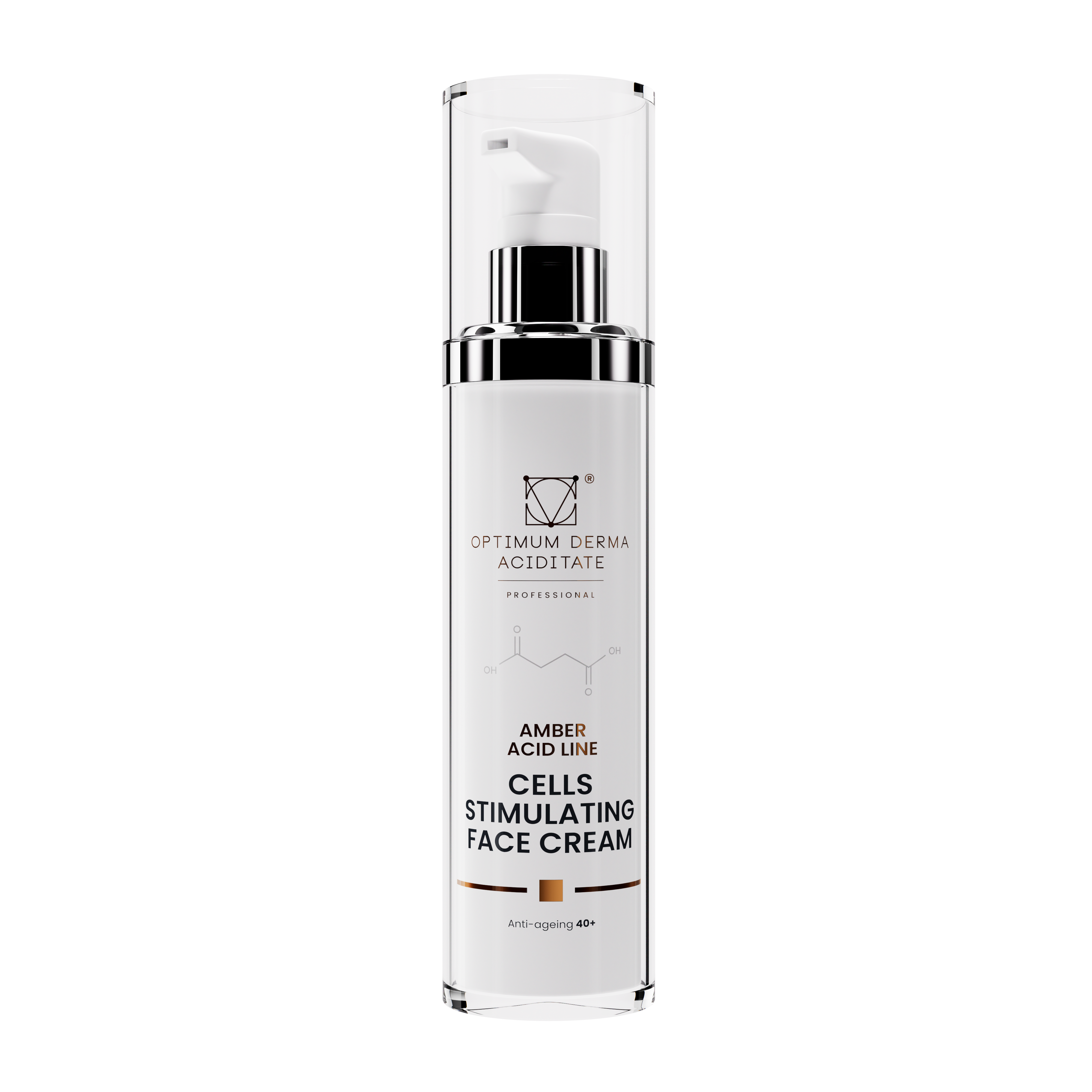 CELL STIMULATING FACE CREAM 40+ WITH AMBER ACID AND PEPTIDES, 50 ml